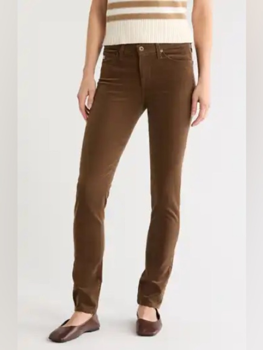 Women's Slim Straight Jeans - Brown